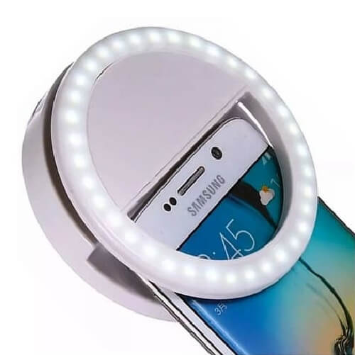 Aro de luz LED selfie 8.5cm